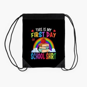 This Is My First Day Of School Back To School Drawstring Bag DSB423 2