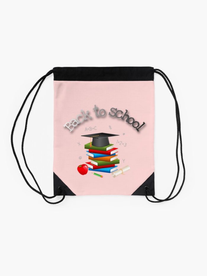 This Is My First Day Of School To School Looking Cool Back To School Funny Quote Back To School Drawstring Bag DSB1319 2