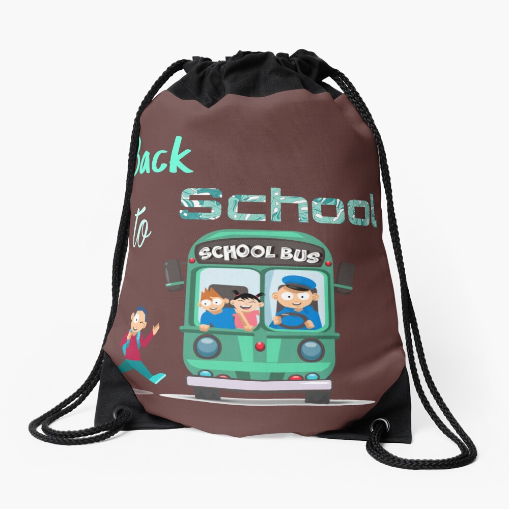 This Is My First Day Of School To School Looking Cool Back To School Funny Quote Back To School Drawstring Bag DSB1338