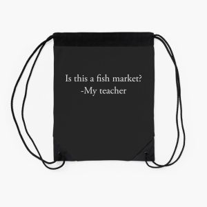 This Is My First Day Of School To School Looking Cool Back To School School Funny Quote Drawstring Bag DSB1402 2