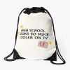 This Is My First Day Of School To School Looking Cool Back To School School Funny Quote Drawstring Bag DSB1403