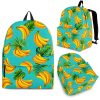 Tropical Banana Leaf Pattern Print Back To School Backpack BP063