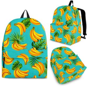 Tropical Banana Leaf Pattern Print Back To School Backpack BP063