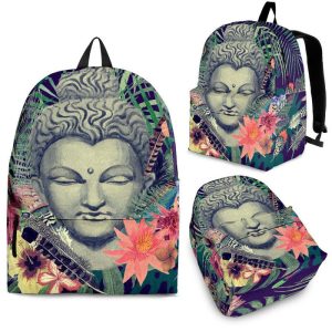 Tropical Buddha Print Back To School Backpack BP404