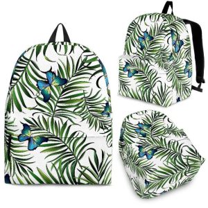 Tropical Butterfly Pattern Print Back To School Backpack BP398