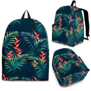 Tropical Plants Hawaii Pattern Print Back To School Backpack BP044