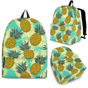 Tropical Vintage Pineapple Pattern Print Back To School Backpack BP042