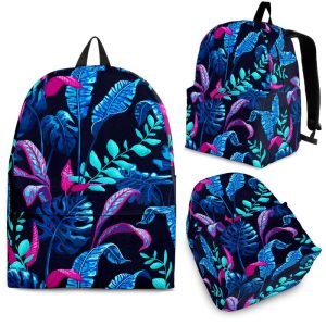 Turquoise Hawaii Tropical Pattern Print Back To School Backpack BP114