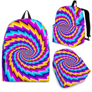 Twisted Spiral Moving Optical Illusion Back To School Backpack BP031