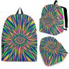 Vibrant Psychedelic Optical Illusion Back To School Backpack BP025