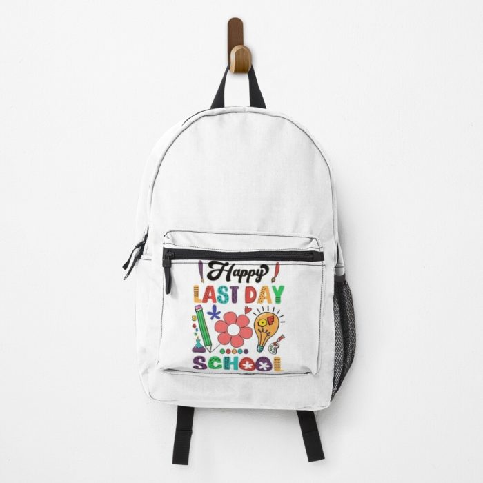 Vintage Happy Last Day Of School Hello Teacher Student Summer Cute Retro Last Day Of School Schools Out For Summer Teacher Backpack PBP1309