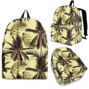 Vintage Palm Tree Pattern Print Back To School Backpack BP016