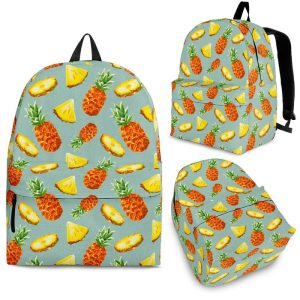 Watercolor Pineapple Pattern Print Back To School Backpack BP009