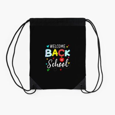 Welcome Back To School First Day Of School Colorful Drawstring Bag DSB760 2 Welcome Back To School First Day Of School Colorful Drawstring Bag DSB760 2