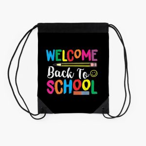 Welcome Back To School First Day Of School Drawstring Bag DSB1466 2