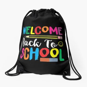 Welcome Back To School First Day Of School Drawstring Bag DSB1466