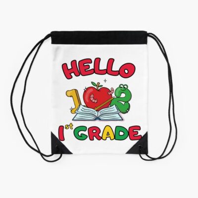 Welcome Back To School Hello First Grade Drawstring Bag DSB588 2