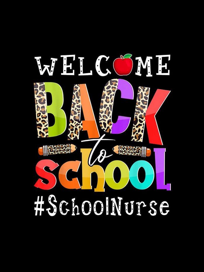 Welcome Back To School Nurse First Day Of School Leopard Drawstring Bag DSB1411 1