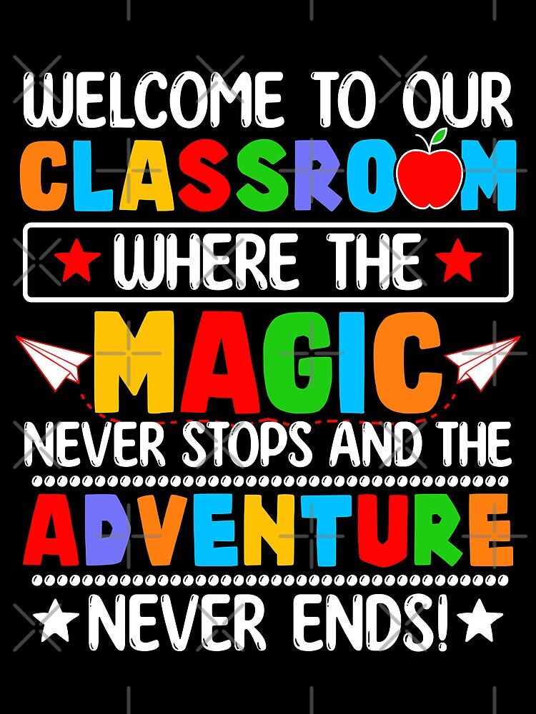 Welcome To Classroom Back To School Gift Students Boys Girls Drawstring Bag DSB1091 1