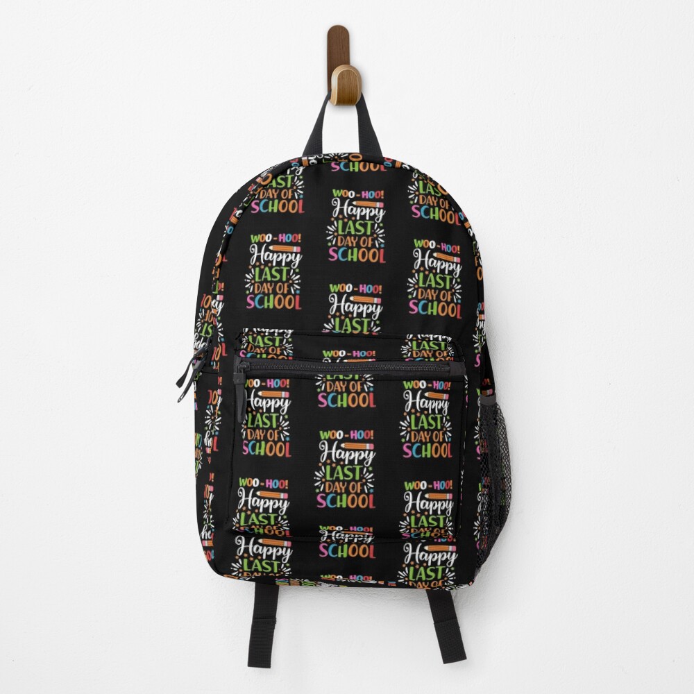 Woo-Hoo-Happy-Last-Day-Of-School-Fun-Teacher-Student-Summer-Backpack-PBP506 Woo Hoo Happy Last Day Of School Fun Teacher Student Summer Backpack PBP506