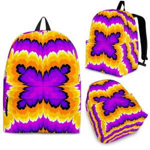 Yellow Explosion Moving Optical Illusion Back To School Backpack BP169