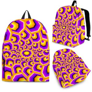 Yellow Hive Moving Optical Illusion Back To School Backpack BP167