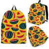 Yellow Watermelon Pieces Pattern Print Back To School Backpack BP158