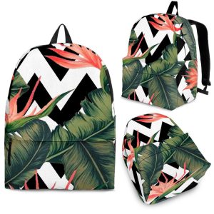 Zig Zag Tropical Pattern Print Back To School Backpack BP155