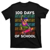 100 Days Of School 2022 Skateboarding Skeleton Skull T-Shirt