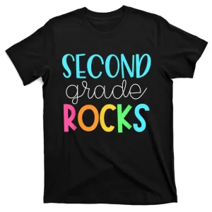 2nd Teacher Team Shirts Second Grade Rocks Back To School T-Shirt