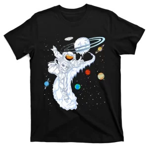 Astronaut Ice Skating T-Shirt