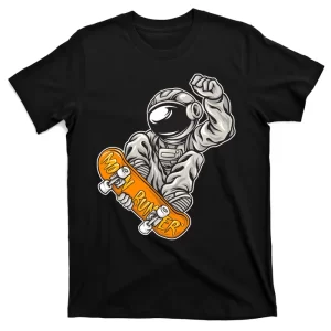 Astronaut Playing Skate T-Shirt