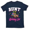 Aunt Of The Birthday Girl Roller Skates Bday Skating Party T-Shirt