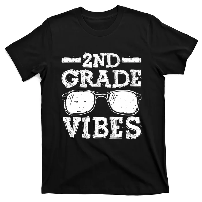 Back-To-School-Funny-2nd-Grade-Vibes-First-Day-Teacher-T-Shirt Back To School Funny 2nd Grade Vibes First Day Teacher T-Shirt