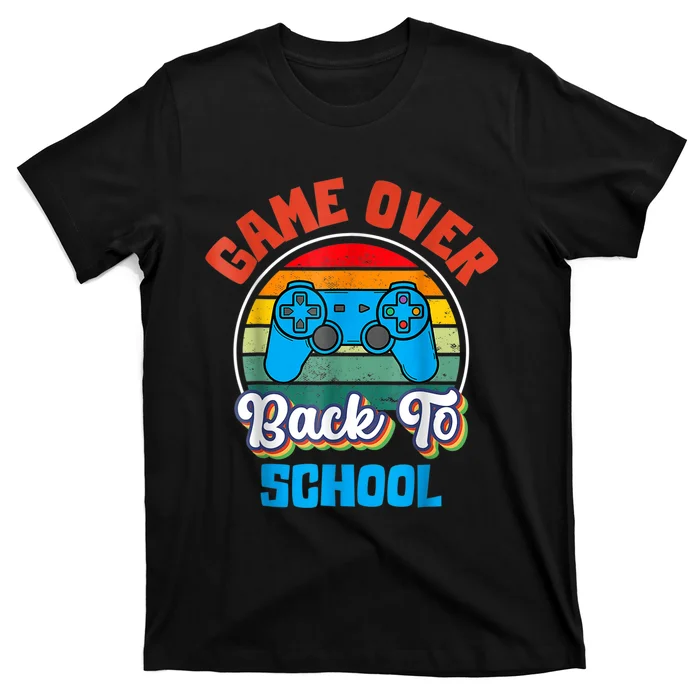 Back To School Funny Game Over Teacher Student Controller T-Shirt