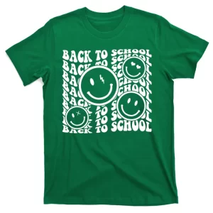 Back To School Retro Smile Face T-Shirt