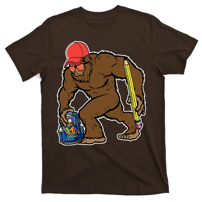 Bigfoot Funny Back To School T-Shirt