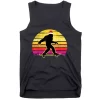 Bigfoot Skater Christmas Funny Skateboarding XMas Pajama Tank Top