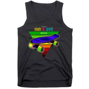 Born To Skate Ride To Live Tank Top