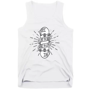 Born To Skate Skateboard Vintage Tank Top