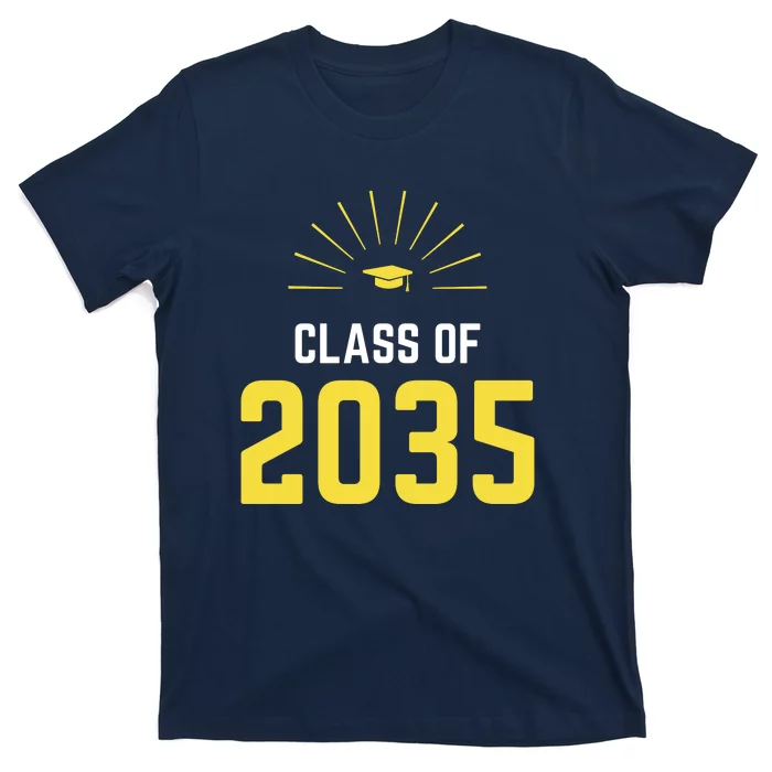 Class Of 2035 Kindergarten First Day Back To School T-Shirt