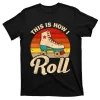 Cool Roller Skate For Men Women Speed Skating Inline Skate T-Shirt