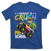Crush Preschool Dinosaur Monster Truck Back To School Boys T-Shirt