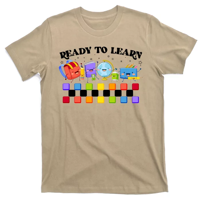 Cute Funny Ready To Learn Back To School T-Shirt