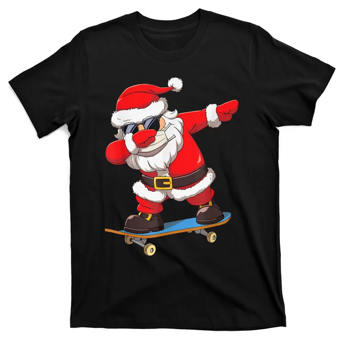 Dabbing-Santa-Claus-Kids-Boys-Skate-Skateboard-Christmas-TShirt-T-Shirt Dabbing Santa Claus Kids Boys Skate Skateboard Christmas TShirt T-Shirt
