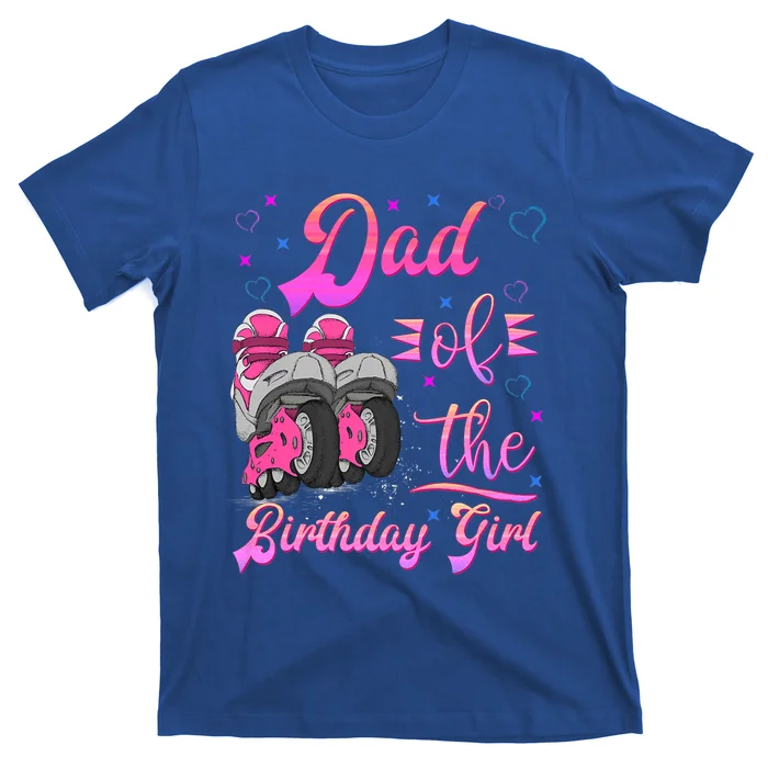 Dad Birthday Rolling Skate Birthday Matching Family Party Gift T-Shirt