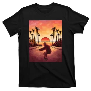 Downhill Sunset Skate T-Shirt
