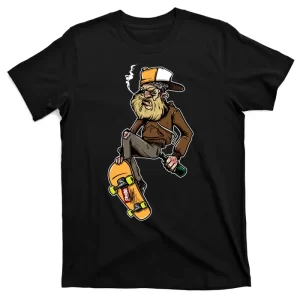 Drunken Man Riding Skateboard T-Shirt