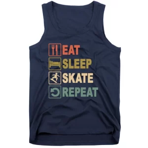 EAT SLEEP SKATE REPEAT Tank Top