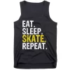 Eat Sleep Skate Repeat Funny Gift Ice Skating Gift Tank Top